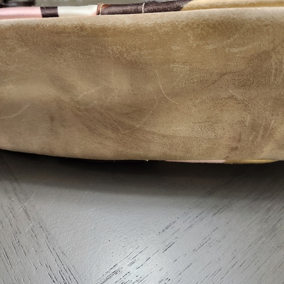 Coach Leatherware 1941 Tote Bag Crossbody  Satin Charms Leather Trim Pink 8F33 - Picture 5 of 5